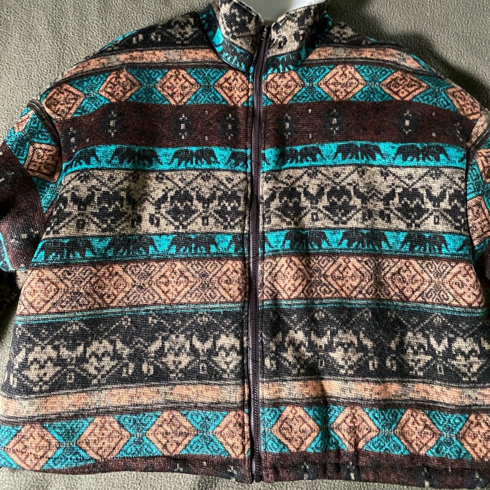 Elephant tribal pattern jacket